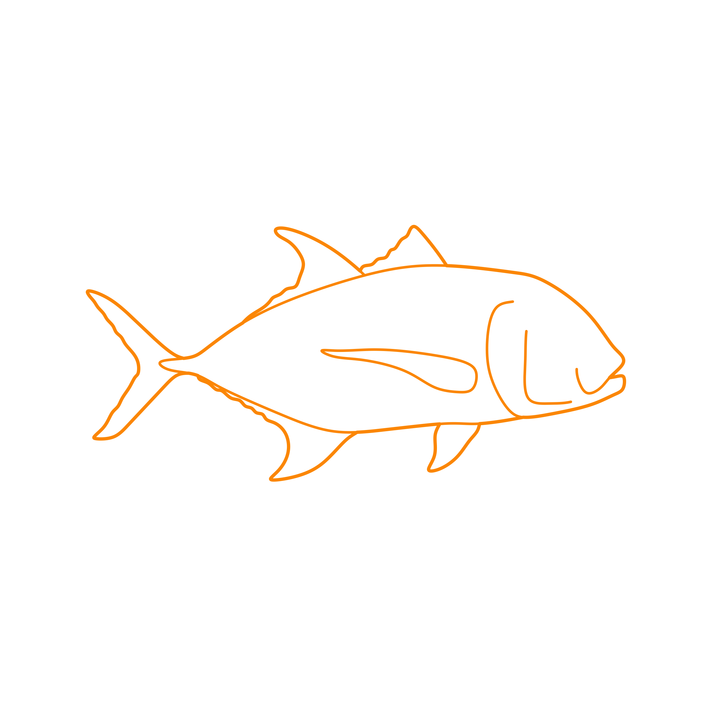 Animals Saltwater Fish Giant Trevally Vinyl Cutting Svg File Free Vectors